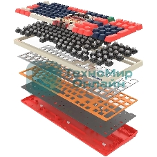 Клавиатура проводная A4Tech Bloody AT98 Proxy Boom USB бежевый/красный