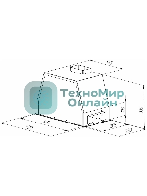 Вытяжка встраиваемая Zigmund & Shtain K 014.5 W управление сенсорное, белый