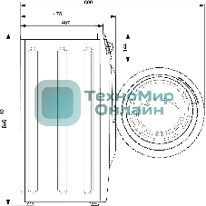 Стиральная машина Atlant СМА-60У1210-00 белый, загрузка фронтальная 6 кг, 1000 об/мин, класс: А++
