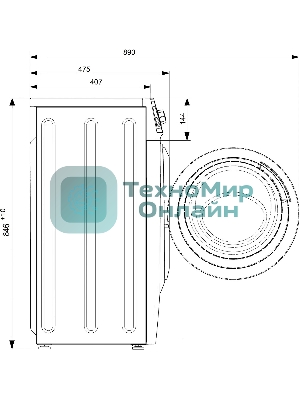 Стиральная машина Atlant СМА-60У1210-00 белый, загрузка фронтальная 6 кг, 1000 об/мин, класс: А++
