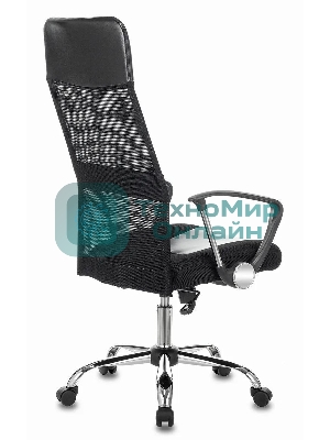 Кресло Бюрократ CH-600SL черный, экокожа