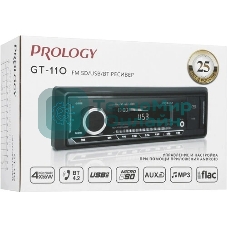 Автомагнитола Prology GT-110, 1 DIN, Bluetooth, USB Type-A, AUX