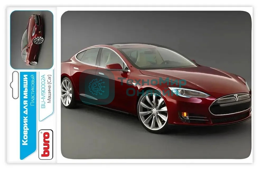 Коврик для мыши Buro BU-M90002 пластиковый автомобиль 230х180х2мм