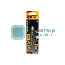 Сверло спиральное по металлу Denzel 3 x 61мм, Р6М5, Golden Tip, многогранная заточка, 2 шт.