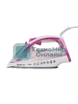 Утюг Polaris PIR2668AK 3m белый/розовый 2600Вт