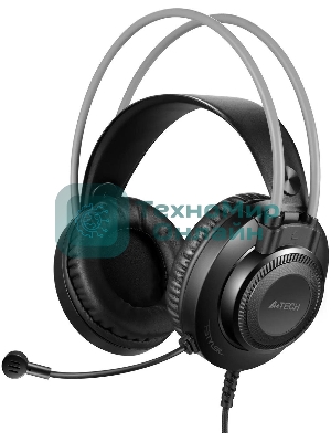 Гарнитура A4Tech Fstyler FH200U серый, проводная
