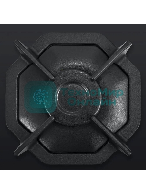 Газовая варочная панель Maunfeld EGHG.64.2CB/G, 4 конфорки, закаленное стекло, черный