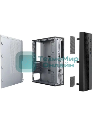 Корпус mATX Eurocase A001 черный, ABS пластик, 2*USB2.0, 2*USB3.0, HD AUDIO