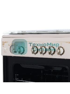 Плита газовая Gefest ПГ 6100-03 0279 бежевый, конфорок 4 шт, духовка 52 л, 60 см x 85 см x 60 см