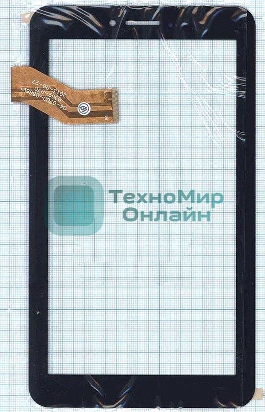 Сенсорное стекло (тачскрин) C186104C12 FPC833DR, черное