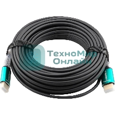 Кабель аудио-видео Cactus CS-HDMI-AOC-2.1-20 HDMI (m)/HDMI (m) 20м. позолоч.конт. черный