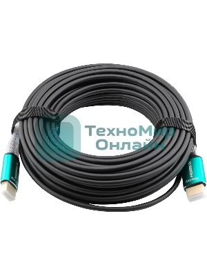 Кабель аудио-видео Cactus CS-HDMI-AOC-2.1-20 HDMI (m)/HDMI (m) 20м. позолоч.конт. черный