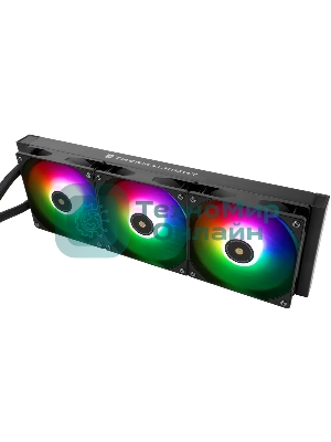 Система жидкостного охлаждения Thermalright Core Vision 360 ARGb Soc-AM5/AM4/1200/1700/1851 черный 4-pin 28.1dB Al LCD Ret (C-VISION-360-BL-ARGb)