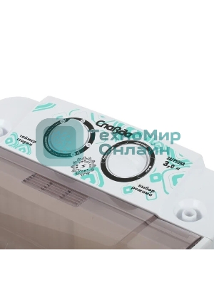 Стиральная машина Славда WS-30T/ЕТ белая, загрузка вертикальная 3кг, класс: C