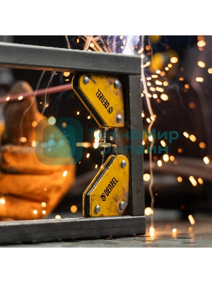 Набор из 2 магнитных сварочных фиксаторов и магнитной клеммы 