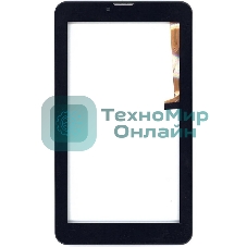 Сенсорное стекло (тачскрин) для Irbis TZ761, черное с рамкой