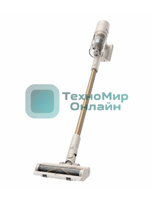 Пылесос вертикальный Dreame U20 бежевый/золотистый, питание от аккумулятора, 140 Вт, уборка сухая, пылесборник 0.5 л, работа от АКБ max 60 мин