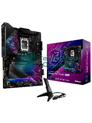 Материнская плата ASRock Z890 Riptide WiFi, LGA 1851, Intel Z890, 4xDDR5, 4xSATA, 5xM.2, 1xPCIe 5.0 x16, 1xPCIe 4.0 x16, 1xPCIe x1, 2xUSB-C Thunderbolt 4, 4xUSB-A 3.2 Gen 1, 1xUSB-A 3.2 Gen 2, 1xHDMI, 1x2.5Gb LAN, 4x3.5 мм, 7.1, ATX