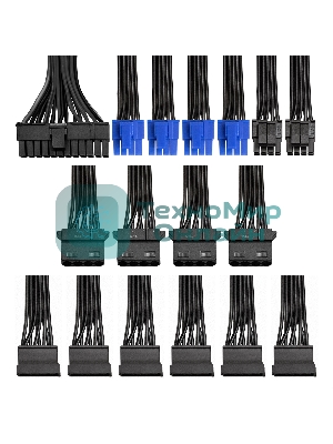 Блок питания ExeGate 650PPX RTL (EX259612RUS), 650Вт, 140мм, модульный, черный