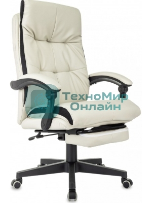 Кресло Бюрократ CH-824MSG-BF слоновая кость, экокожа