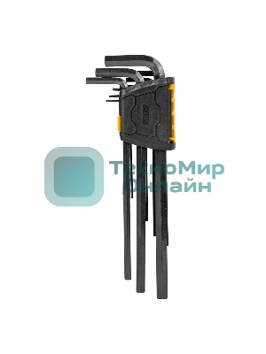 Набор шестигранных ключей сверхдлинных Deli DL231309H 9 шт Материал CR-V. Спецификация: 1,5,2,2,5,3,4,5,6,8,10мм, пластиковый держатель