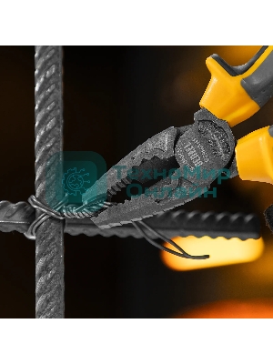 Плоскогубцы комбинированные Denzel 180 мм, трехкомпонентные рукоятки