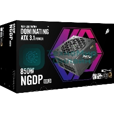 Блок питания 1STPLAYER NGDP Gold 850W, 850DВт, 80 PLUS Gold, 120мм, модульный, черный