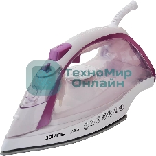Утюг Polaris PIR2668AK 3m белый/розовый 2600Вт
