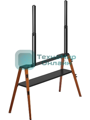 Подставка для телевизора Cactus CS-ST3647BKWN черный/орех, 49