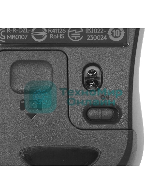 Мышь беспроводная Logitech M220 SILENT черный/серый, 1000 dpi, радиоканал, USB, кнопки - 3