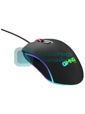 Мышь проводная GMNG 730GM черный, 12000 dpi, USB, кнопки - 7