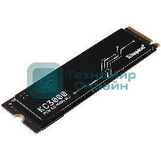 Накопитель SSD Kingston KC3000, 4Tb, PCIe 4.0 x4, M.2 2280, NVMe, R/W 7000/7000, с радиатором