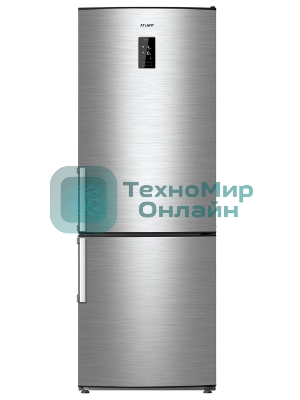Холодильник Atlant ХМ-4524-040-ND нержавеющая сталь двухкамерный 271/100л морозилка снизу, No Frost
