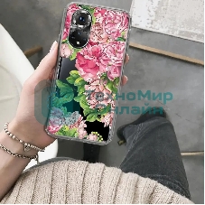 Чехол (клип-кейс) Gresso Air, для Honor 50, прозрачный/рисунок gr17aaae9318