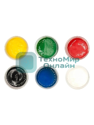 Гуашь Silwerhof Монстрики, 6 цветов, баночка, 20 мл, картонная коробка