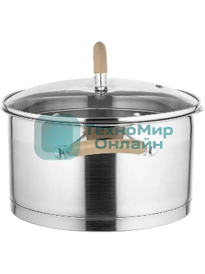 Кастрюля LARA LR02-345 Берлин 7 л 26x14 см нержавеющая сталь, с крышкой