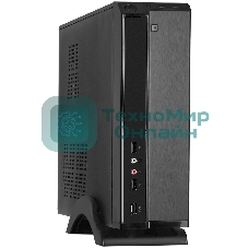 Компьютерный корпус MiniITX ExeGate MI-207 Black, miniITX/mATX, (без БП), 2хUSB, Audio