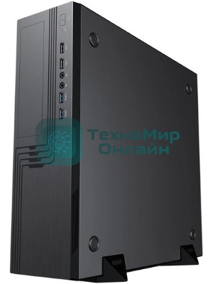 Компьютерный корпус EL555BK PM-300TFX 80+Bronze U3.0*2+U2*2+2*combo Audio; fan 9см; intrusion switch POWERMAN Slim Case 6143524