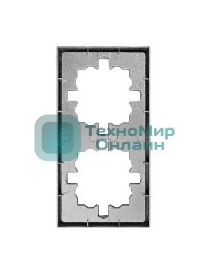 Рамка 2-мест. горизонт. ZIMA серый матовый LEZARD 704-7400-147