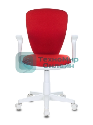 Кресло Бюрократ KD-W10AXSN/26-22 красный, ткань, 120 кг