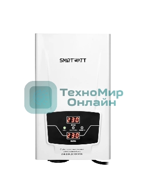 Стабилизатор напряжения для газового котла SMARTWATT AVR BOILER 1000RW (140W - 260W, 1000VA, 1 кВт, 50 Гц, розеток - 1,