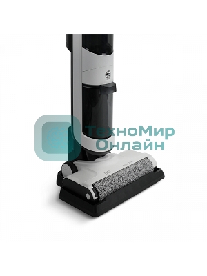 Пылесос вертикальный BQ VCA1001W белый/черный, питание от аккумулятора, 27 Вт, уборка влажная/сухая, пылесборник 0.7 л, работа от АКБ max 30 мин