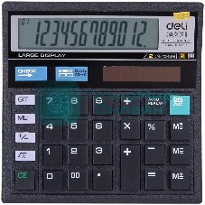 Калькулятор настольный Deli E39231 черный 12-разр.