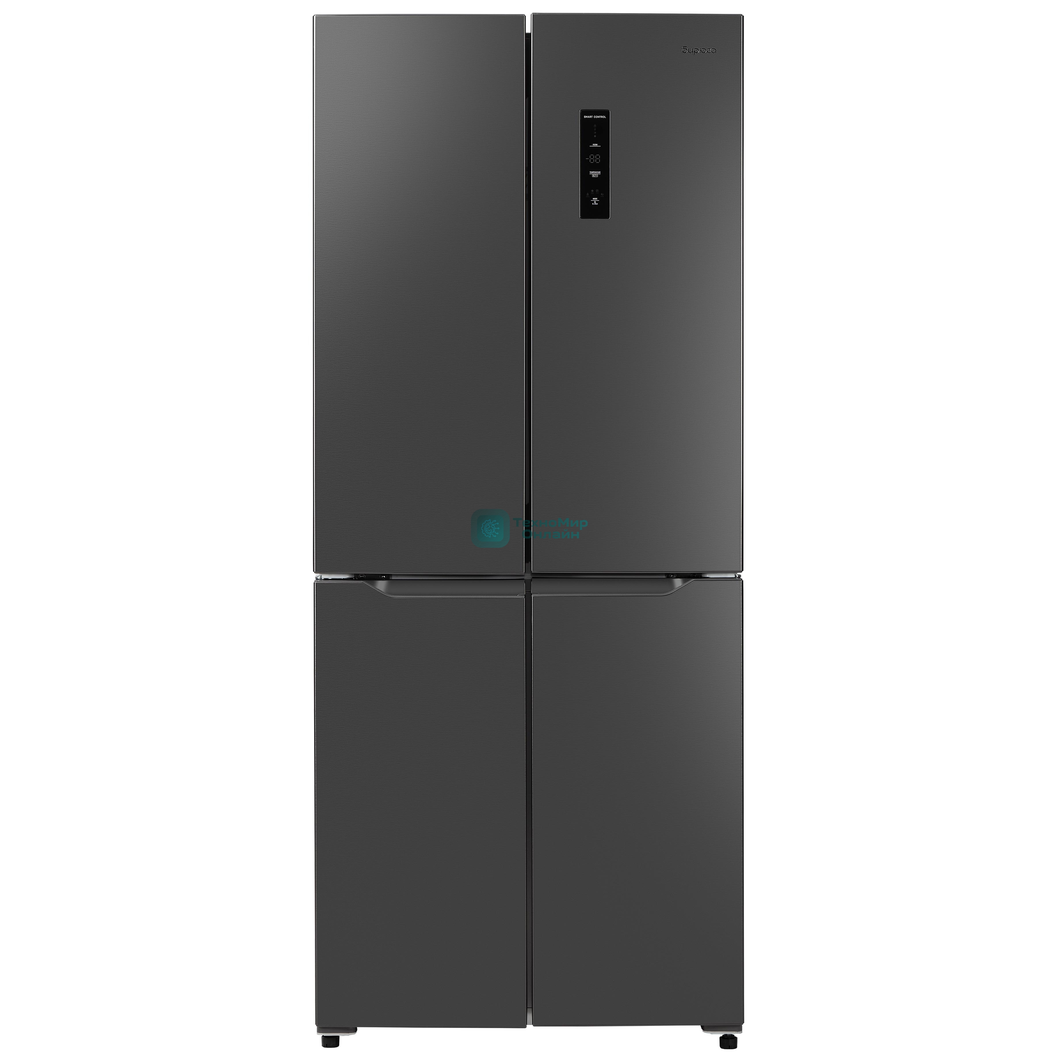 Холодильник Бирюса CD 405 DI темная нержавеющая сталь двухкамерный 289/130л морозилка снизу Side by Side