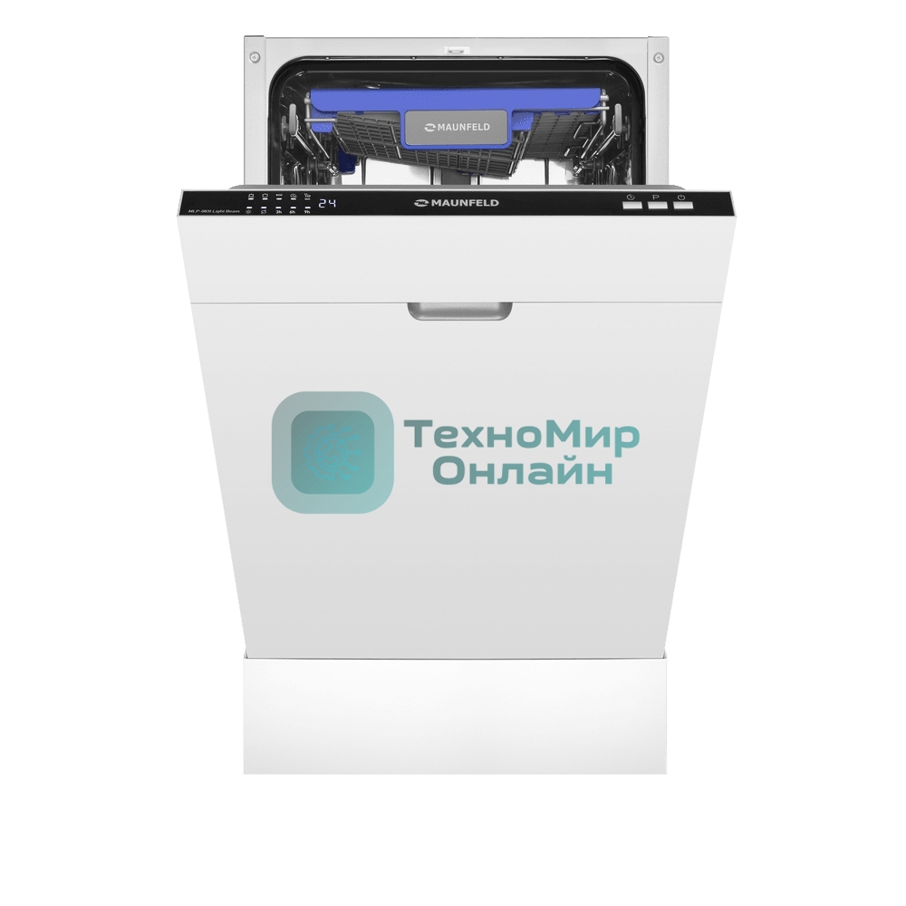 Встраиваемая посудомоечная машина Maunfeld MLP-083I, черный, 44.8 см, 10 компл., 49 дБ, класс A++