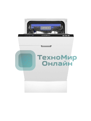 Встраиваемая посудомоечная машина Maunfeld MLP-083I, черный, 44.8 см, 10 компл., 49 дБ, класс A++