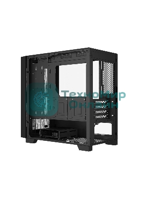 Компьютерный корпус без блока питания PCCooler C3D310 BK, Mesh Mid Tower, Black, TG, 0.6 SPCC, no fans mATX, mITX 165/350/200мм 3x2.5