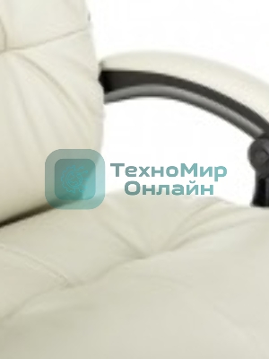 Кресло Бюрократ CH-824MSG-BF слоновая кость, экокожа