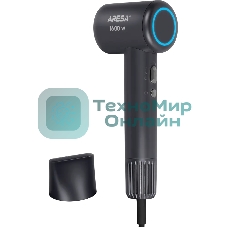 Фен ARESA AR-3233 графит, 1600 Вт, ионизация