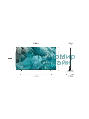 Телевизор Samsung 65'' QE65Q7FAAUXRU черный QLED UHD Tizen Smart TV 120Hz
